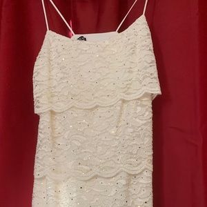 White sparkle dress